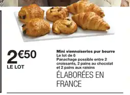 Monoprix Mini viennoiseries pur beurre offre