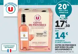 Super U Cotes de provence aop rose cellier des esperides u offre