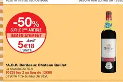 Monoprix A.O.P. Bordeaux Château Quillet offre