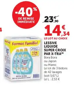 Super U Lessive liquide super croix par x-tra offre