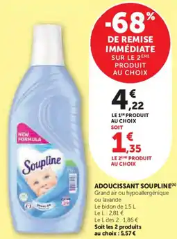 Super U Adoucissant soupline offre