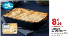 Super U Lasagne au saumon offre