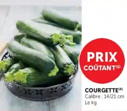 Super U Courgette offre
