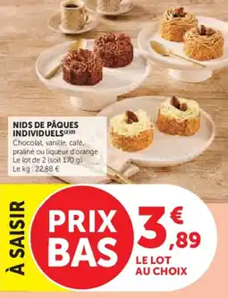 Super U Nids de pâques individuels offre