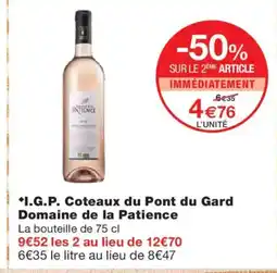 Monoprix I.G.P. Coteaux du Pont du Gard Domaine de la Patience offre