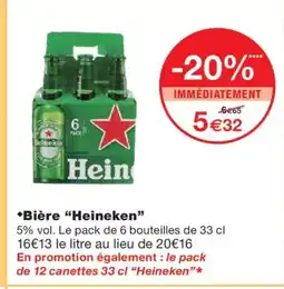Monoprix HEINEKEN Bière offre