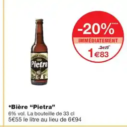 Monoprix PIETRA Bière offre