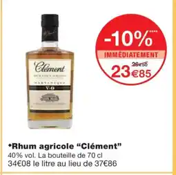 Monoprix CLÉMENT Rhum agricole offre