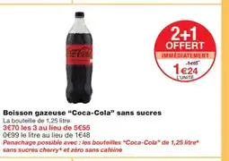 Monoprix COCA-COLA Boisson gazeuse sans sucres offre