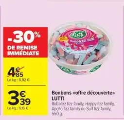 Carrefour Market Bonbons Offre Découverte LUTTI offre