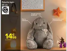 Carrefour Market Peluche lapin 65 cm offre