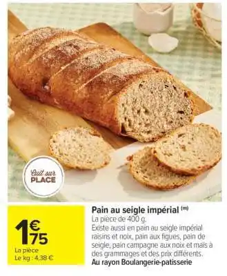 Pain au seigle impérial