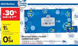 Carrefour Market Mouchoirs blancs Confort CARREFOUR SOFT offre