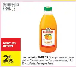 Carrefour Jus de Fruits ANDROS offre