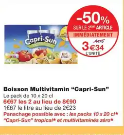 Monoprix CAPRI-SUN Boisson Multivitamin offre
