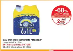 Monoprix ROZANA Eau minérale naturelle offre