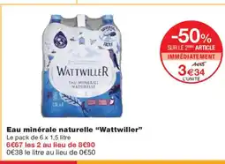 Monoprix WATTWILLER Eau minérale naturelle offre