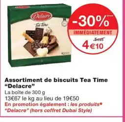 Monoprix DELACRE Assortiment de biscuits Tea Time offre
