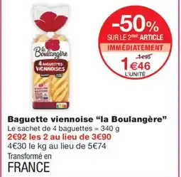 Monoprix LA BOULANGÈRE Baguette viennoise offre
