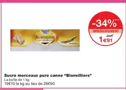 Monoprix BLONVILLIERS Sucre morceaux pure canne offre
