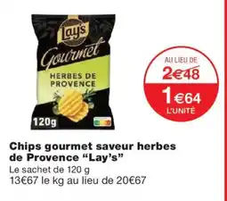 Monoprix LAY'S Chips gourmet saveur herbes de Provence offre