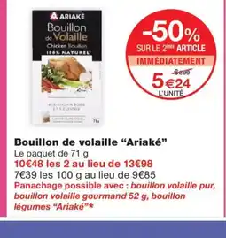 Monoprix ARIAKÉ Bouillon de volaille offre
