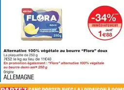Monoprix FLORA Alternative 100% végétale au beurre doux offre