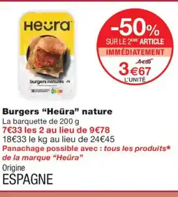 Monoprix HAÜRA Burgers nature offre