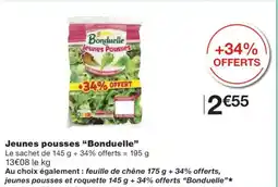 Monoprix BONDUELLE Jeunes pousses offre