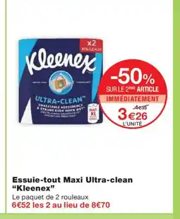 Monoprix KLEENEX Essuie-tout Maxi Ultra-clean offre