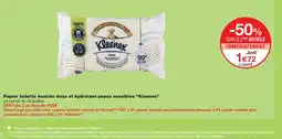 Monoprix KLEENEX Papier toilette humide doux et hydratant peaux sensibles offre
