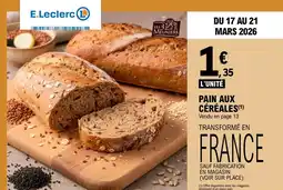 E.Leclerc Pain aux céréales offre