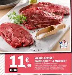 E.Leclerc Viande bovine basse cote a mijoter offre