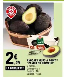 E.Leclerc PANIER DU PRIMEUR Avocats mûrs à point offre