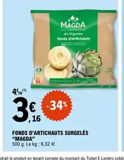 E.Leclerc MAGDA Fonds d'artichauts surgelés offre