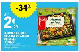 E.Leclerc FINDUS Légumes au four mélange du jardin surgelés offre