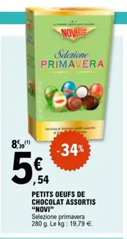 E.Leclerc NOVI Petits oeufs de chocolat assortis offre