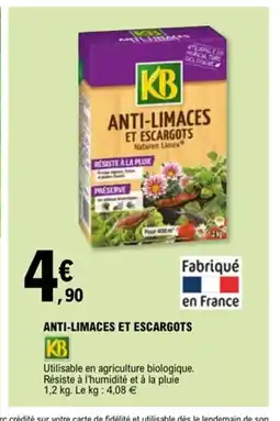 E.Leclerc KB Anti-limaces et escargots offre