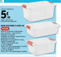E.Leclerc KETER Boite utilitaire k latch offre