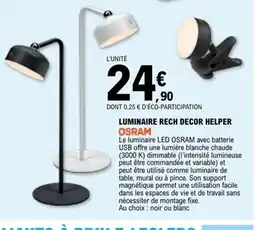 E.Leclerc OSRAM Luminaire rech decor helper offre