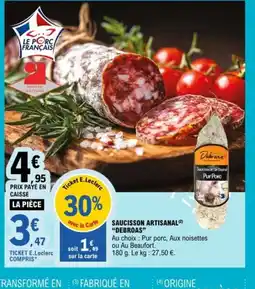 E.Leclerc DEBROAS Saucisson artisanal offre