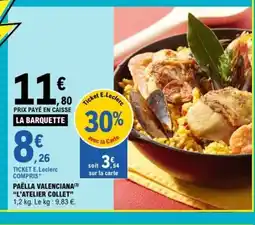 E.Leclerc L'ATELIER COLLET Paëlla valenciana offre