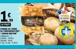 E.Leclerc JARDIN BRETON Pomme de terre de consommation offre