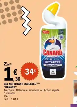 E.Leclerc CANARD Gel nettoyant ecolabel offre