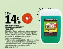 E.Leclerc QUALIPRO Anti-verdissures formule concentrée offre