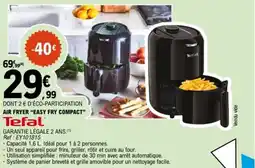 E.Leclerc TEFAL Air fryer easy fry compact offre
