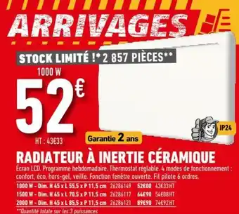 Brico Cash Radiateur à inertie céramique offre