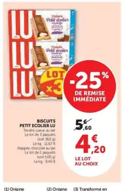Hyper U LU Biscuits petit ecolier offre