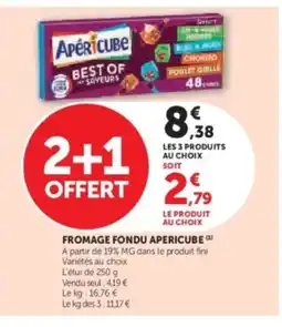 Hyper U APERICUBE Fromage fondu offre
