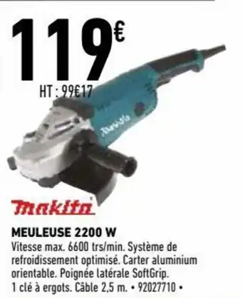 Brico Cash Meuleuse 2200 W offre